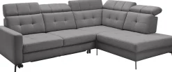 Musterring Ecksofa »MR 4615« mit Kopf- und Rückenverstellung, Metallfuß schwarz, Maße 272 x 214 cm