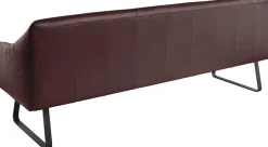 Musterring Essbank »JustB! SP500« 1 Stk. tlg. Metallkufe schwarz, verschiedene Farben, Breite 220 oder 250 cm
