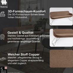 Musterring Essbank »Tavia« Schlittengestell in drei Ausführungen, Breite 180, 200 oder 220 cm