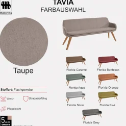 Musterring Essbank »Tavia« Stativgestell Wildeiche massiv geölt, Breite 180, 200 oder 220 cm