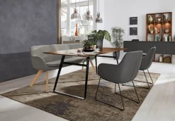 Musterring Essbank »Tavia« Stativgestell aus Eiche bianco massiv, Breite 180, 200 oder 220 cm