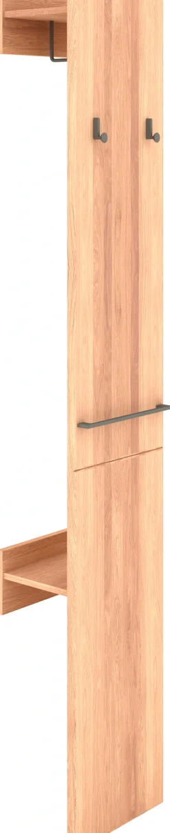 Musterring Garderobe »Sorrent, Garderobenpaneel, Wandregal, massiv Eiche« Flurgarderobe, B 38 / H 194 / T 23 cm,mit Ablage & Haken
