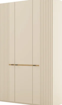 Musterring Kleiderschrank »Isabelle« Lamellen in Korpusfarbe, Griffe in schwarz, versch. Größen und Farben
