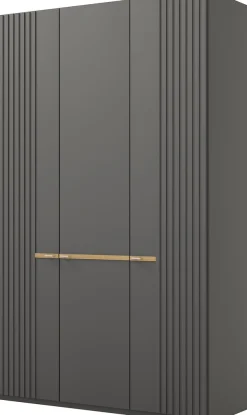 Musterring Kleiderschrank »Isabelle« Lamellen in Korpusfarbe, Griffe in silber, versch. Größen und Farben