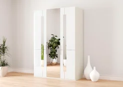 Musterring Kleiderschrank »Imola W« inkl. Einlegeböden und Kleiderstangen, mit Glas- und Spiegeltüren