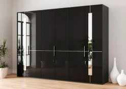 Musterring Kleiderschrank »Imola W« inkl. Einlegeböden und Kleiderstangen, Glastüren inklusive Zierspiegel