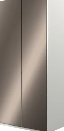 Musterring Kleiderschrank »San Diego, Kleiderschrank, Schrank, Garderobe, mit Glastüren« 1 Stk. tlg. 2-türig (gedämpft), 2 Böden, 1 Kleiderstange, Chromgriffe