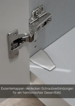 Musterring Kleiderschrank »San Diego, Kleiderschrank, Schrank, Garderobe, mit Glastüren« 1 Stk. tlg. 2-türig (gedämpft), 2 Böden, 1 Kleiderstange, Chromgriffe