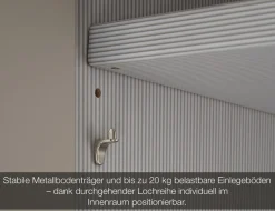 Musterring Kleiderschrank »San Diego, Kleiderschrank, Schrank, Garderobe, mit Glastüren« 1 Stk. tlg. 2-türig (gedämpft), 2 Böden, 1 Kleiderstange, Chromgriffe
