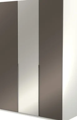 Musterring Kleiderschrank »San Diego, Kleiderschrank, Schrank, Garderobe, mit Glastüren« 1 Stk. tlg. 3-türig (gedämpft), 4 Böden, 2 Kleiderstangen, Chromgriffe