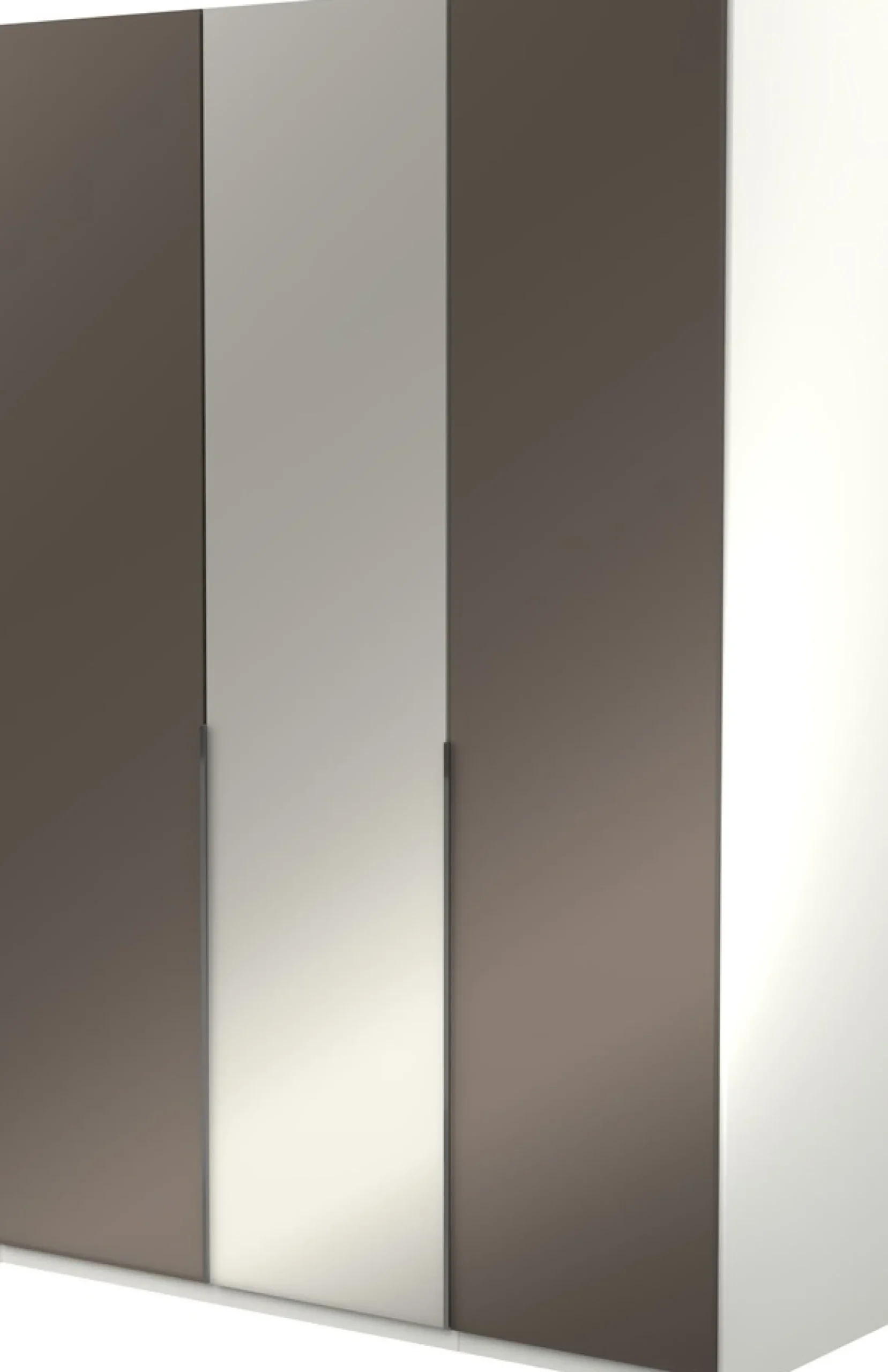 Musterring Kleiderschrank »San Diego, Kleiderschrank, Schrank, Garderobe, mit Glastüren« 1 Stk. tlg. 3-türig (gedämpft), 4 Böden, 2 Kleiderstangen, Chromgriffe