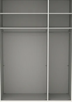 Musterring Kleiderschrank »San Diego, Kleiderschrank, Schrank, Garderobe, mit Glastüren« 1 Stk. tlg. 3-türig (gedämpft), 4 Böden, 2 Kleiderstangen, Chromgriffe