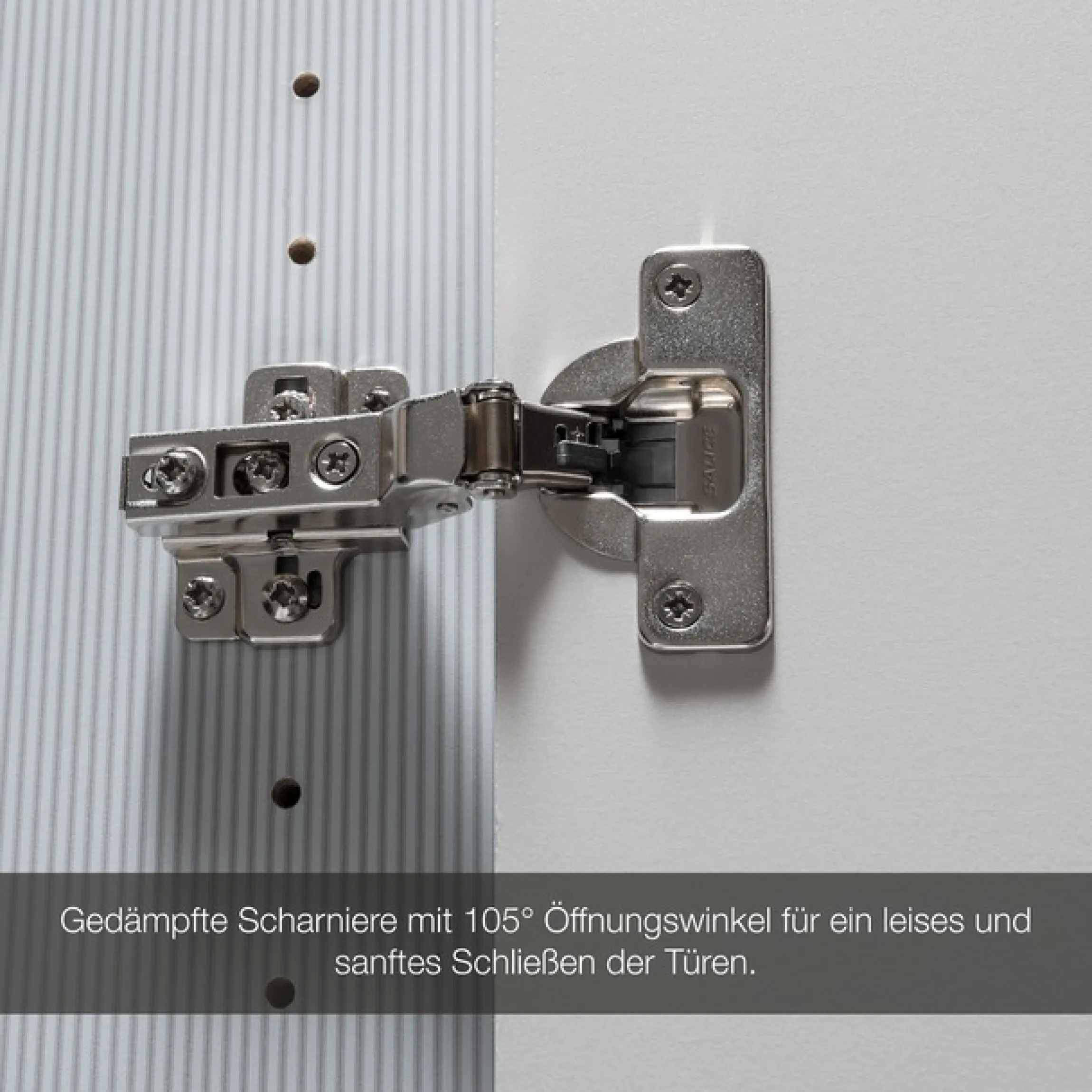 Musterring Kleiderschrank »San Diego, Kleiderschrank, Schrank, Garderobe, mit Glastüren« 1 Stk. tlg. 3-türig (gedämpft), 4 Böden, 2 Kleiderstangen, Chromgriffe