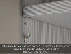 Musterring Kleiderschrank »San Diego, Kleiderschrank, Schrank, Garderobe, mit Glastüren« 1 Stk. tlg. 3-türig (gedämpft), 4 Böden, 2 Kleiderstangen, Chromgriffe