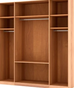 Musterring Kleiderschrank »Sorrent, Kleiderschrank, teilmassiv Eiche« mit Türdämpfern, mit Schubladen, extra Böden, MADE IN GERMANY,Türen in Eiche massiv und als Parsol-Bronze-Spiegel, mit Schubkästen