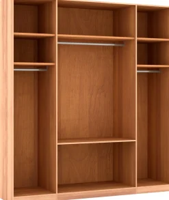 Musterring Kleiderschrank »Sorrent, Kleiderschrank, teilmassiv Eiche« mit Türdämpfern, mit Schubladen, extra Böden, MADE IN GERMANY,Türen in Eiche massiv und als Parsol-Bronze-Spiegel, mit Schubkästen
