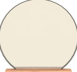 Musterring Schminkspiegel »Sorrent, Wandspiegel, Spiegel rund« mit Hängespiegel in Parsolglas Bronze, Ablage in Eiche massiv, B 62cm