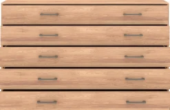 Musterring Schubkastenkommode »Sorrent Sideboard, Wäscheschrank, mit Schubladen, teilmassiv, 141 cm« Kommode, mit Selbsteinzug und Dämpfung, MADE IN GERMANY,Schubkästen mit Softabstoppung, Fronten Eiche massiv, Breite 141 cm