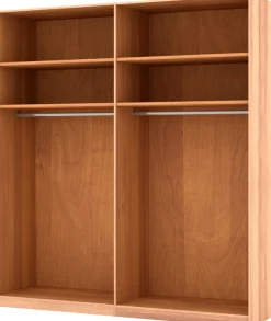 Musterring Schwebetürenschrank »Sorrent, Kleiderschrank, Schrank, Schiebetüren« Teilmassiv Eiche, MADE IN GERMANY,Türen in Eiche massiv mit Kassetten-Optik, verschiedene Maße verfügbar