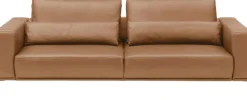 Musterring 3-Sitzer »JustB!PM100, 242 cm breit, aus hochwertigem Leder« XL-Sofa, wahlweise mit Nierenkissen und mot. Sitzauszug, Fuß schwarz