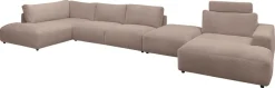 Musterring Wohnlandschaft »Lucia viel Platz, bequem, U-Form« Cord-Bezug, inklusive Kopfstütze, Gesamtbreite 524 cm