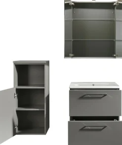 Nolte SPA Hochschrank »Lux - Badmöbel Hochschrank« Set, 2 Stk. tlg. Innen/Außenfarbe identisch