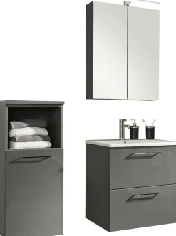 Nolte SPA Hochschrank »Lux - Badmöbel Hochschrank« Set, 2 Stk. tlg. Innen/Außenfarbe identisch