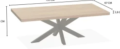 OMG Design Couchtisch »Novac« 1 Stk. tlg. in drei modernen Farbvarianten, mit Metallgestell