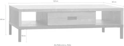 OMG Design Couchtisch »Stanley« 1 Stk. tlg. mit Schublade und Stauräumen