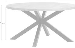 OMG Design Esstisch »Charles« 1 Stk. tlg. Zeitloser Landhausstil, runder Tisch, 130 cm