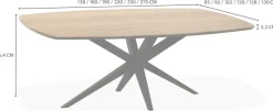 OMG Design Esstisch »Wellington« 1 Stk. tlg. Hochwertige Melamin-Tischplatte mit Metallgestell