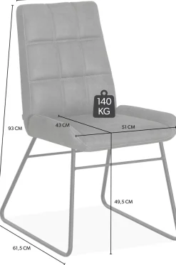 OMG Design Esszimmerstuhl »Brisbane« (Set) 1 Stk.Esszimmerstuhl, pflegeleichter Bezug