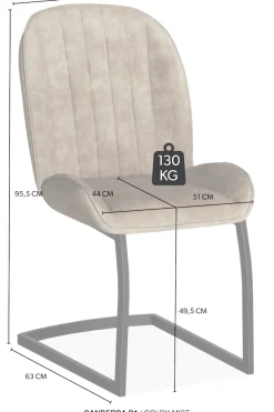 OMG Design Esszimmerstuhl »Canberra« (Set) 1 Stk.Esszimmerstuhl, pflegeleichter Samtvelour Bezug
