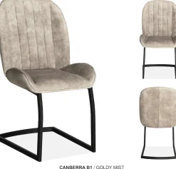 OMG Design Esszimmerstuhl »Canberra« (Set) 1 Stk.Esszimmerstuhl, pflegeleichter Samtvelour Bezug
