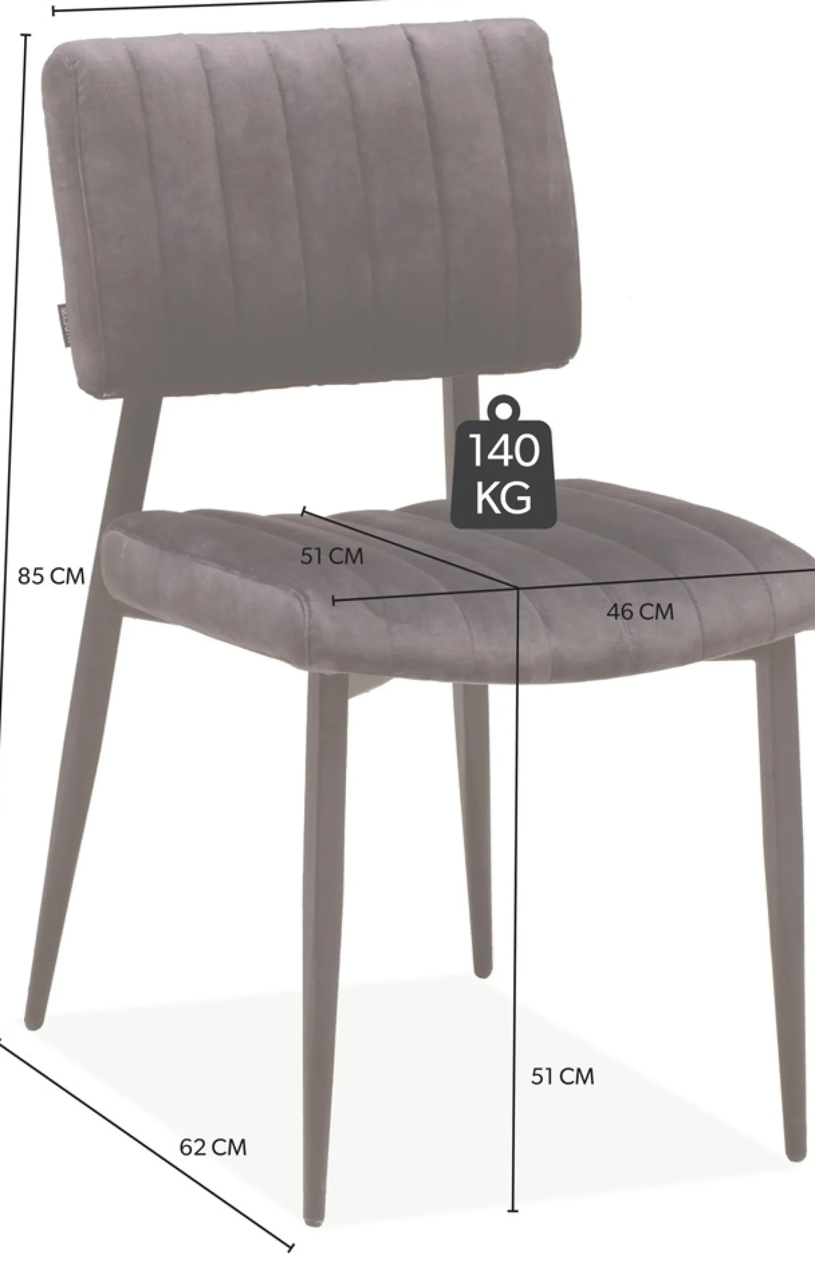 OMG Design Esszimmerstuhl »Ivan« (Set) 1 Stk.pflegeleichter Samtvelour Bezug, Küchenstuhl