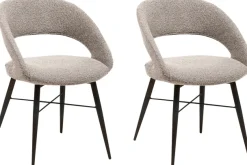 OMG Design Esszimmerstuhl »Marley« (Set) 2 Stk.mit modernem Cut-Out, Bouclé Bezug