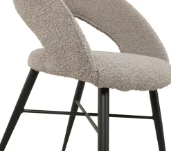 OMG Design Esszimmerstuhl »Marley« (Set) 2 Stk.mit modernem Cut-Out, Bouclé Bezug
