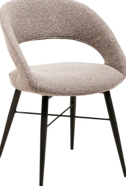 OMG Design Esszimmerstuhl »Marley« (Set) 2 Stk.mit modernem Cut-Out, Bouclé Bezug