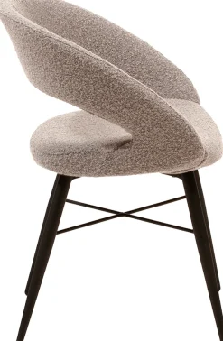 OMG Design Esszimmerstuhl »Marley« (Set) 2 Stk.mit modernem Cut-Out, Bouclé Bezug