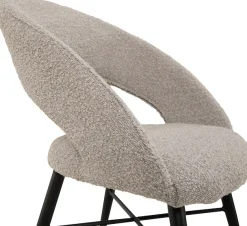OMG Design Esszimmerstuhl »Marley« (Set) 2 Stk.mit modernem Cut-Out, Bouclé Bezug