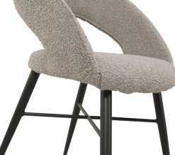 OMG Design Esszimmerstuhl »Marley« (Set) 2 Stk.mit modernem Cut-Out, Bouclé Bezug