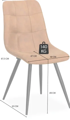 OMG Design Esszimmerstuhl »Peak« (Set) 1 Stk.moderne Sitzschale in Microfaser Lederoptik