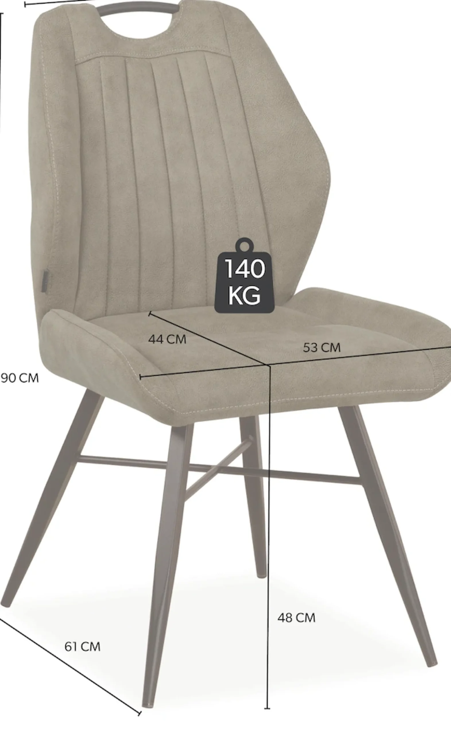 OMG Design Esszimmerstuhl »Torro« (Set) 1 Stk.bequemer Polsterstuhl, pflegeleichter Bezug