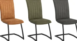 OMG Design Freischwinger »Amara« (Set) 1 Stk.Esszimmerstuhl, Küchenstuhl, pflegeleichter Bezug