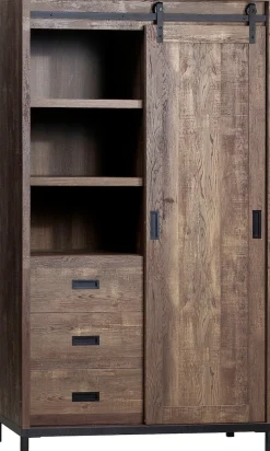 OMG Design Mehrzweckschrank »Stanley Wohnzimmerschrank« mit Schiebetür, Höhe 170 cm