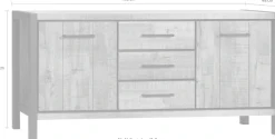 OMG Design Sideboard »Ocean« mit Soft-Close, in zwei Breiten