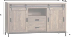 OMG Design Sideboard »Stanley« in zwei Breiten, mit viel Stauraum