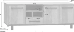 OMG Design TV-Schrank »Malaga Lowboard« mit Soft-Close, Breite 200 cm