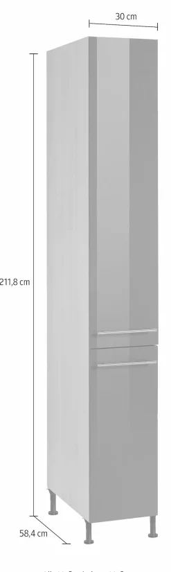 OPTIFIT Apothekerschrank »Bern« 30 cm breit, 212 cm hoch, mit höhenverstellbaren Stellfüßen