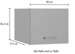 OPTIFIT Aufsatzschrank »OPTImulti« Breite 40 cm, Höhe 35,2 cm, Tiefe 57,1 cm, mit 1 Klappe